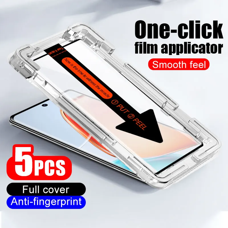 

5pcs full cover phone screen protector for Vivo X100 X90 X80 tempered glass X70 X60 Pro S19 S18 Glass smartphone protective film