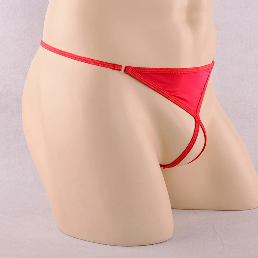 Soft Breathable Thongs Strings Bikini Briefs Underwear Cuecas Tanga Underpants Erotic Lingerie Gay Hombre O Ring