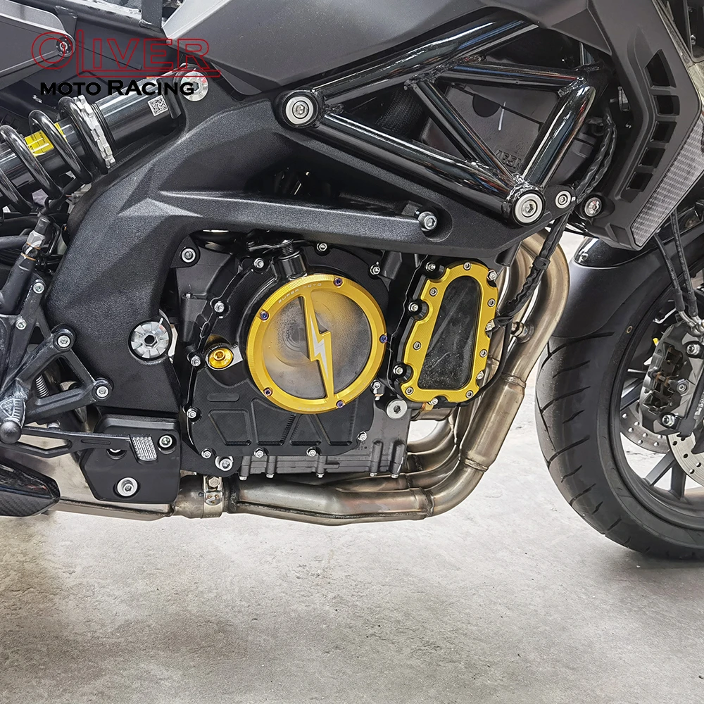 For Benelli BN600 TNT600 2020 Clear Clutch Cover BN TNT 600 Motorcycle with 3 screws hole