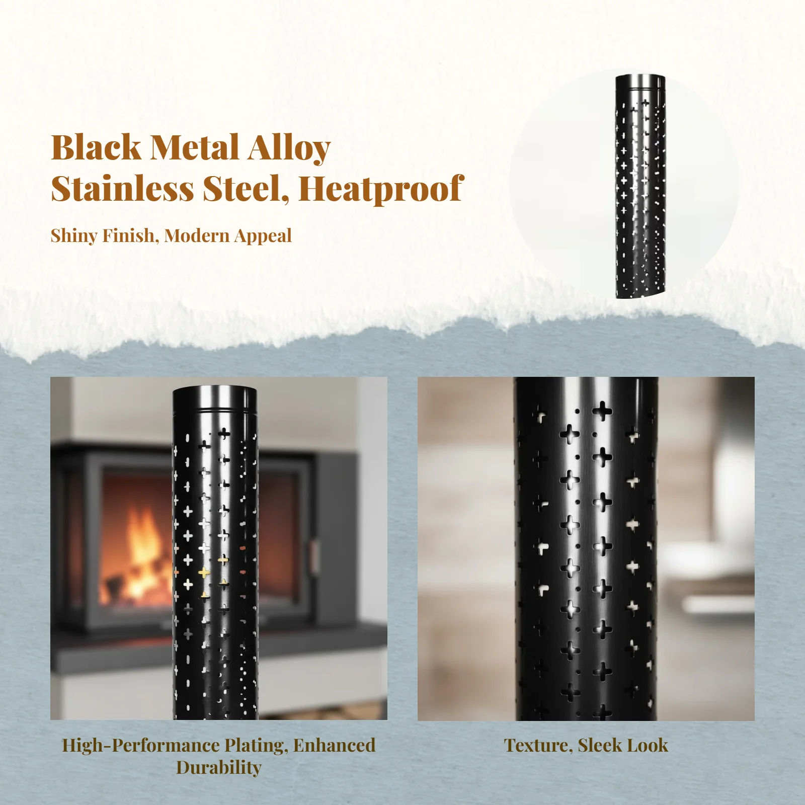 

Защитный экран для дымохода из нержавеющей стали