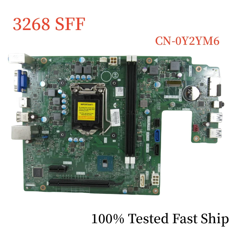 

CN-0Y2YM6 For Dell Vostro 3268 SFF Desktop Motherboard 15140-1 0Y2YM6 Y2YM6 LGA 1151 DDR4 Mainboard 100% Tested Fast Ship