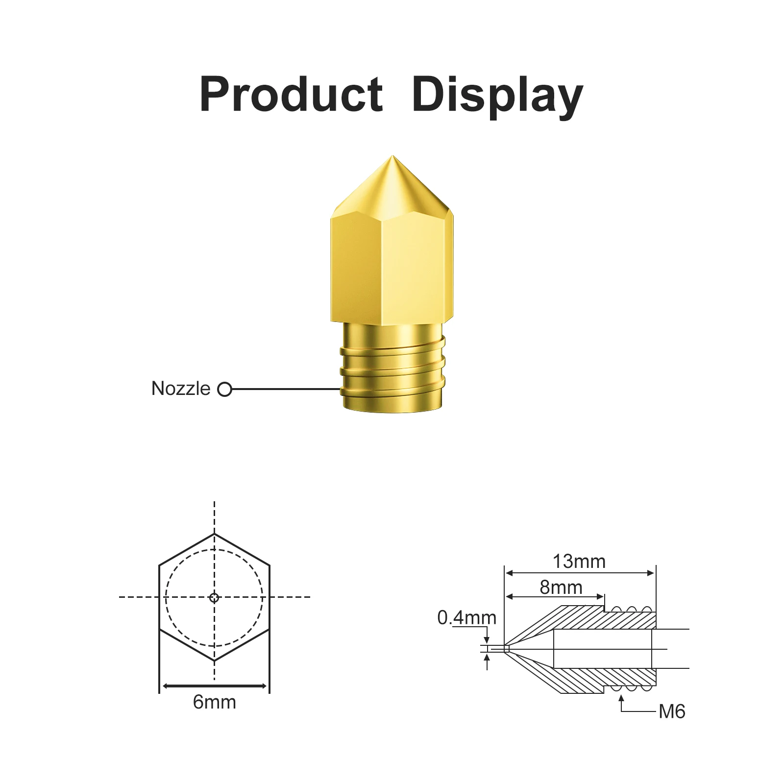 Longer 3D Printer LK1 LK4 LK4 PRO  LK5PRO 3D Printer MK8 copper nozzle