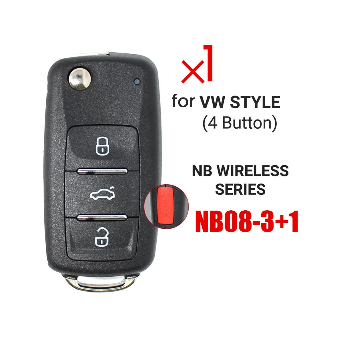 KEYDIY NB08-3+1 KD Remote Control Car Key Universal 4 Button for KD900/KD-X2 KD MINI/ KD-MAX for VW MQB Style