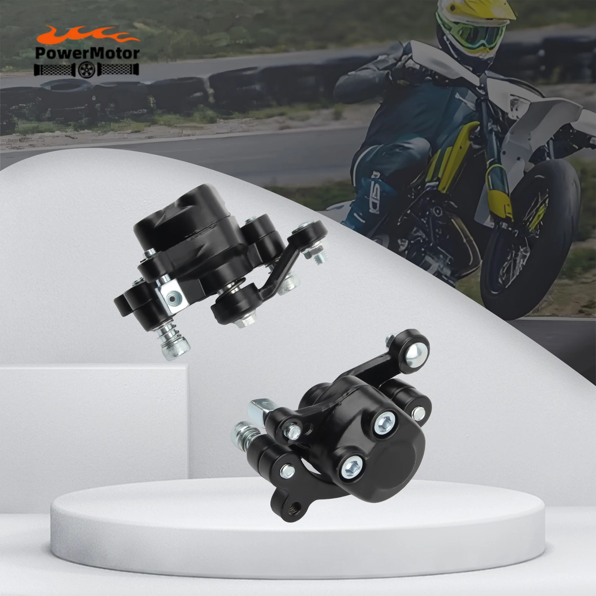 

Motorcycle Front/Rear Disc Brake Calipe for 2 Stroke 33cc 43cc 49cc Dirt Bike Children's Off-road Bicycle Modified Accessories