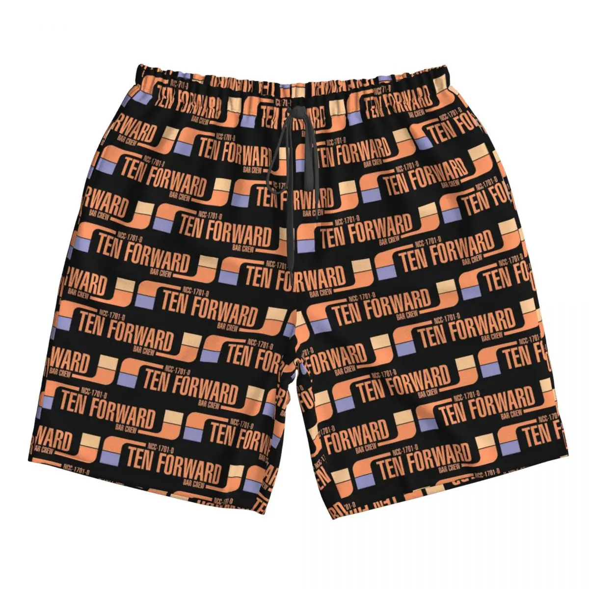 

Ten Forward Bar Crew NCC 1701-D Trunks Beach Board Shorts Casual Quick Dry Swim Summer Men Pants