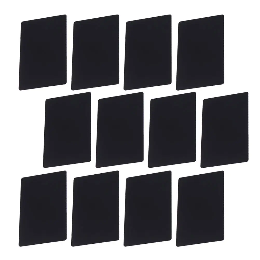 

100Pcs Aluminum Metal Name Cards Blank Smooth Engraved DIY Business Cards Nameplates for Printing Label Tag Gift Membership Card