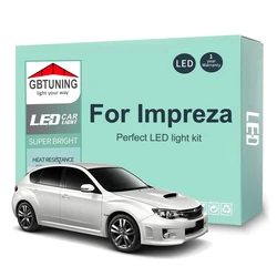 Kit lampadina interna a LED per Subaru Impreza 1990-2021 Car LED lettura cupola tronco lampada veicolo Canbus senza errori 100%