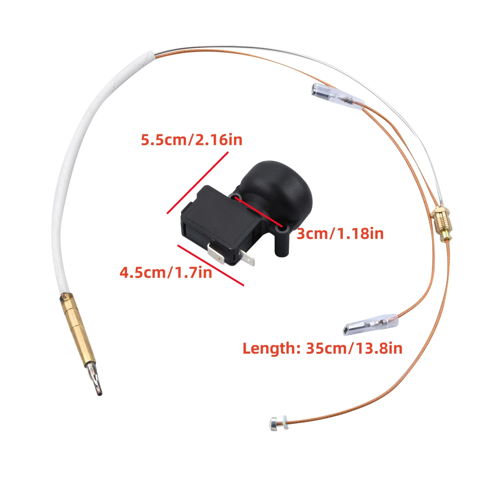 Patio Heater Parts Thermocouple and Tilt Switch for Patio Heater Dump Switch Repair Kit for Propane Outdoor Heater Accessories