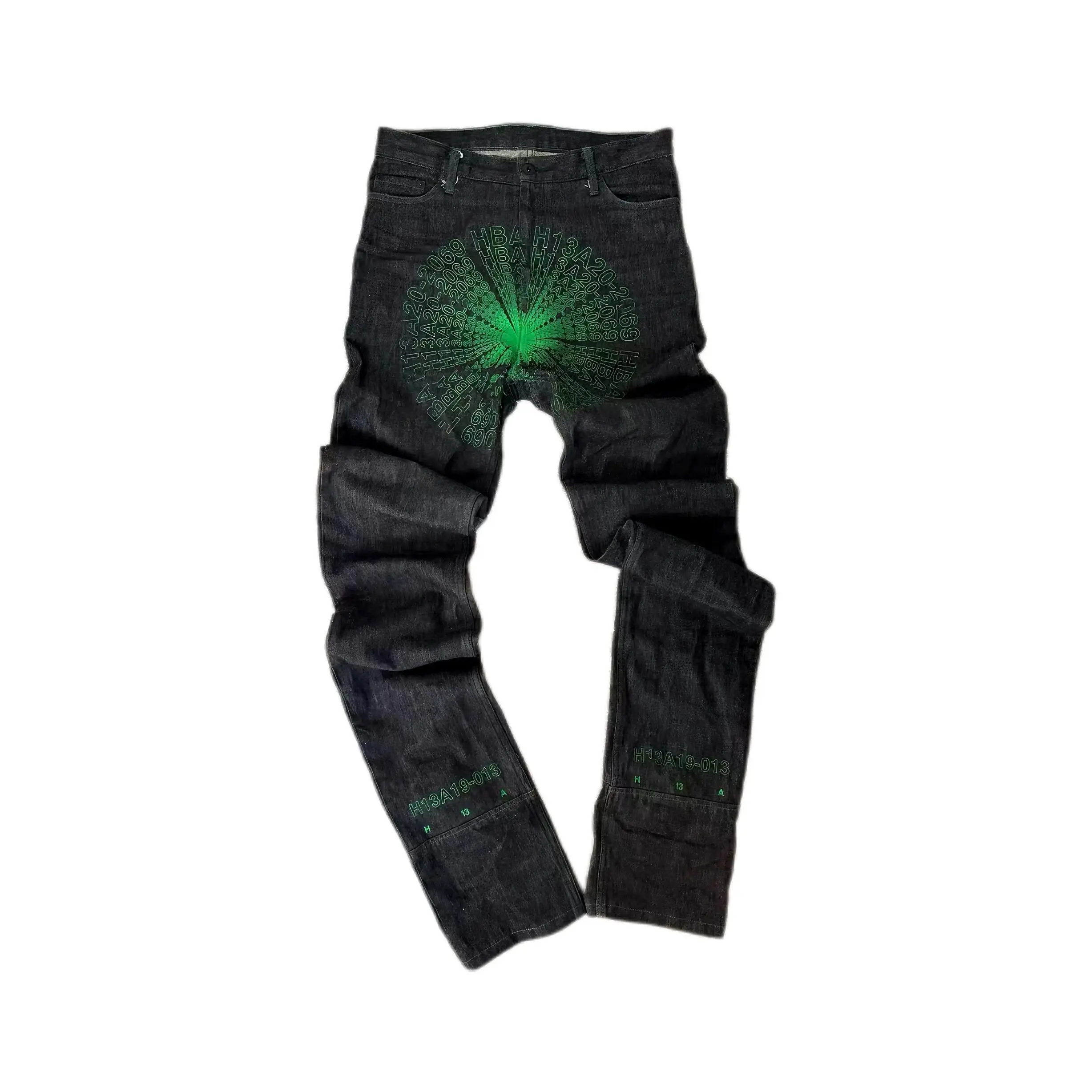 HBA Hood By Air Printed Cow Jeans