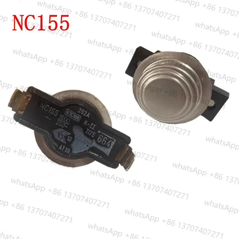 1 unidad de sonda térmica para secadora, interruptor de control de sobrecalentamiento, termostato NC155 grados Fahrenheit