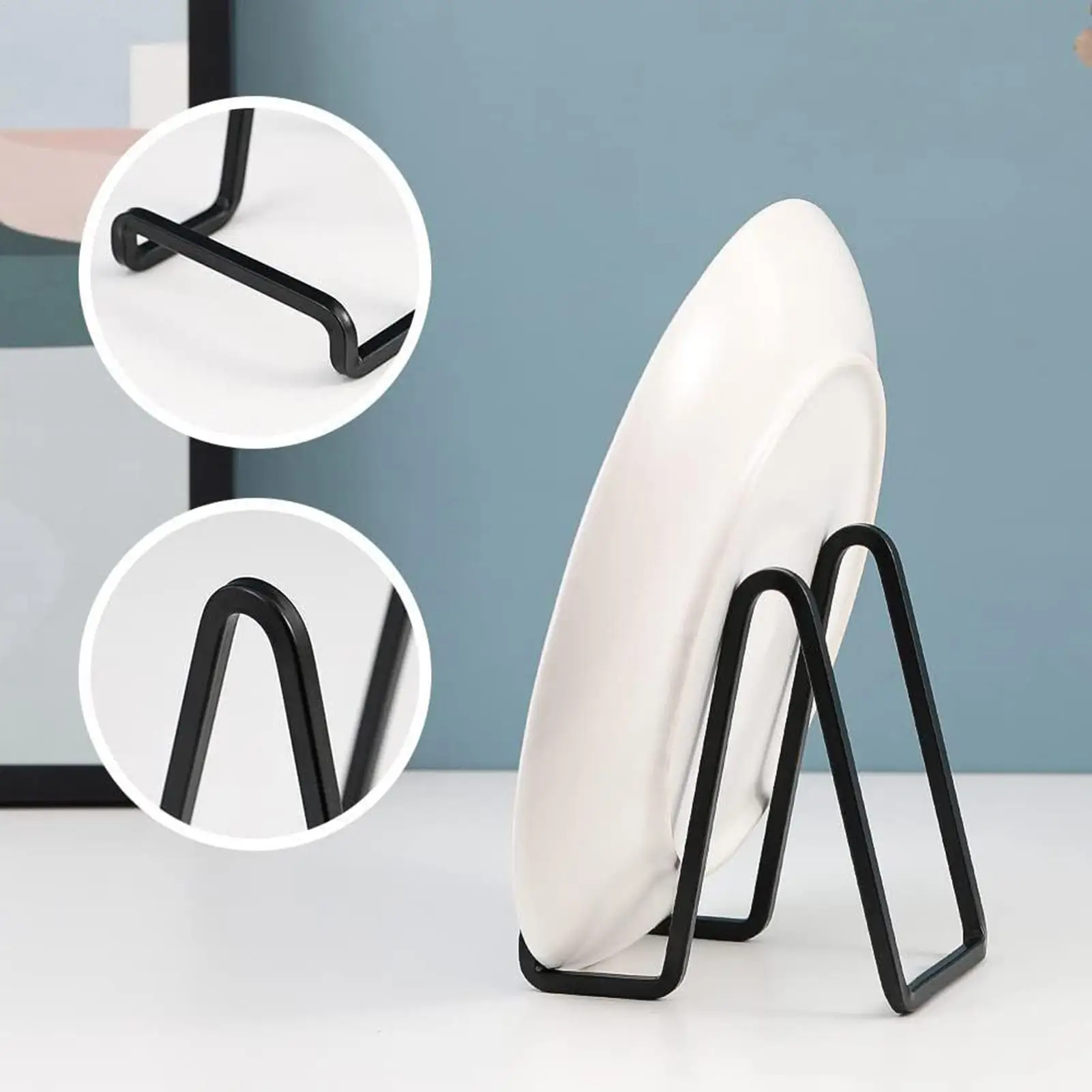 Craft Bracket Book Holder Photo Pedestal Bowl Picture Frame Plate Stands for Display 6 Inch Plate Holder Easel Display Stand