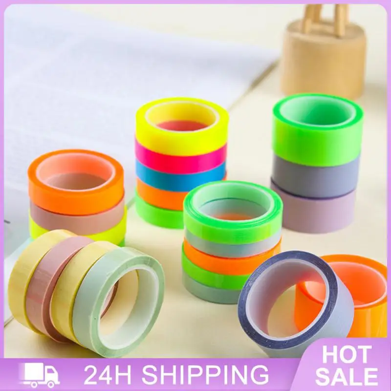 علامات صفحة فلورية دقيقة ذاتية اللصق ، ملصقات مخطط ، علامات صفحة حساب اليد المقاومة للماء