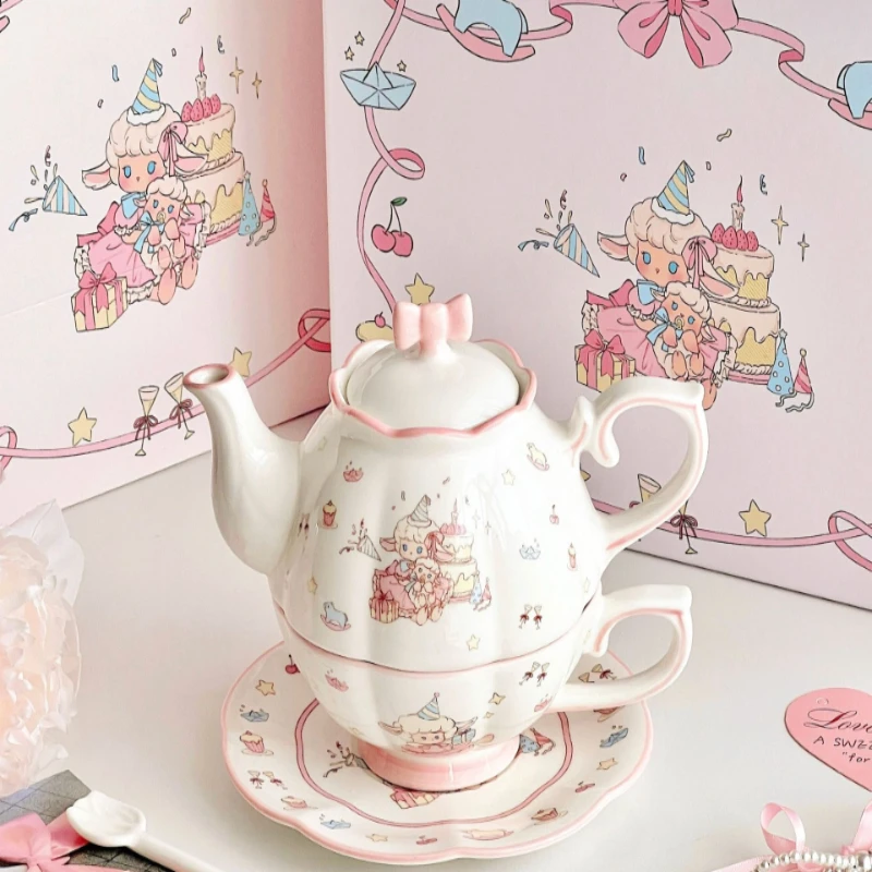 Cake Sheep Mother Pot Teacup Souvenir Girls High Value Afternoon Tea Set Coffee Cup