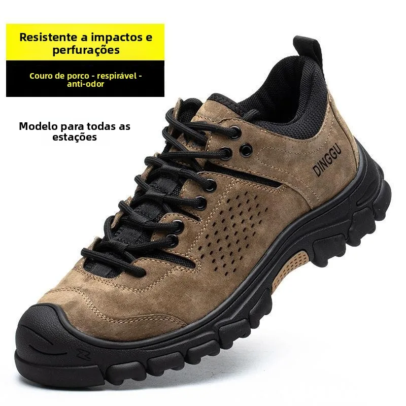 men's-summer-breathable-pigskin-anti-odor-work-shoes-steel-toe-anti-crush-lightweight-soft-bottom-safety-shoes-labor-protection
