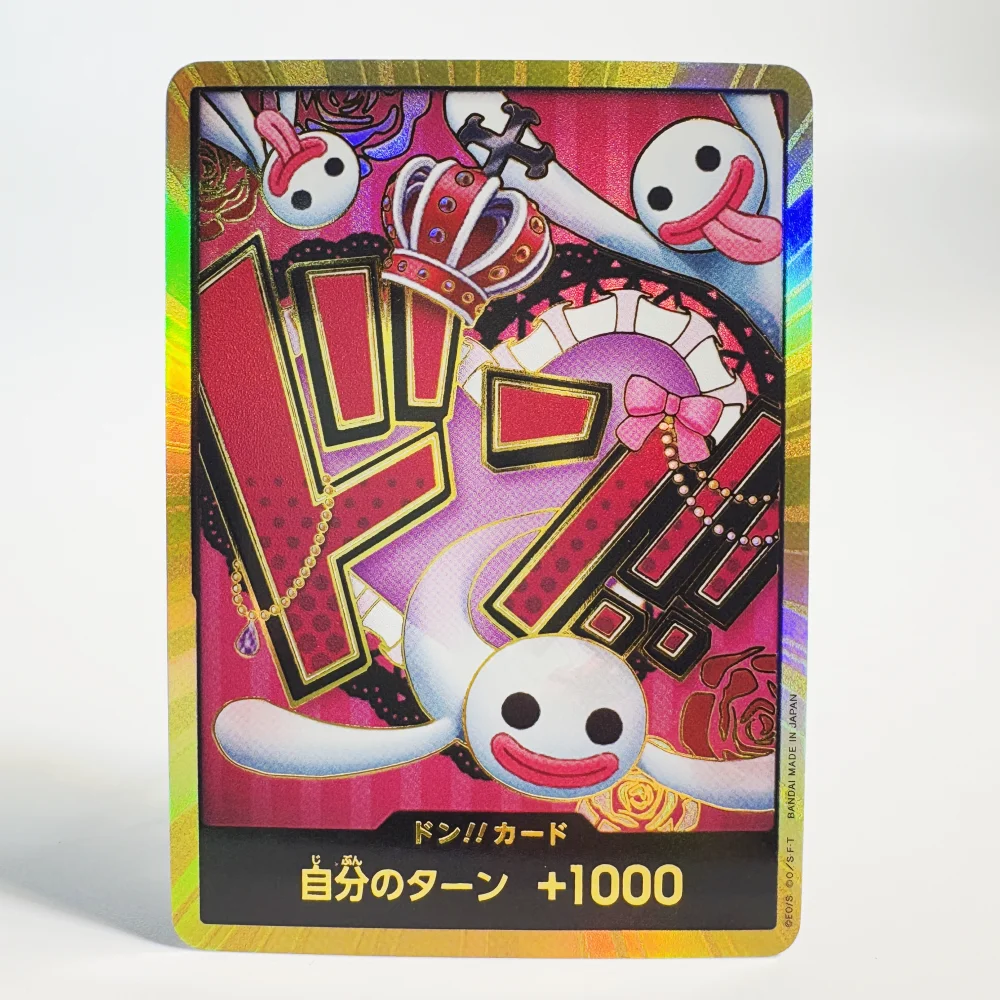 5 pezzi in un unico pezzo versione giapponese in oro DON!!! Carte da collezione The Best PRB-01 Zoro Ace FOIL NM Rifrazione Flash Toy Regali