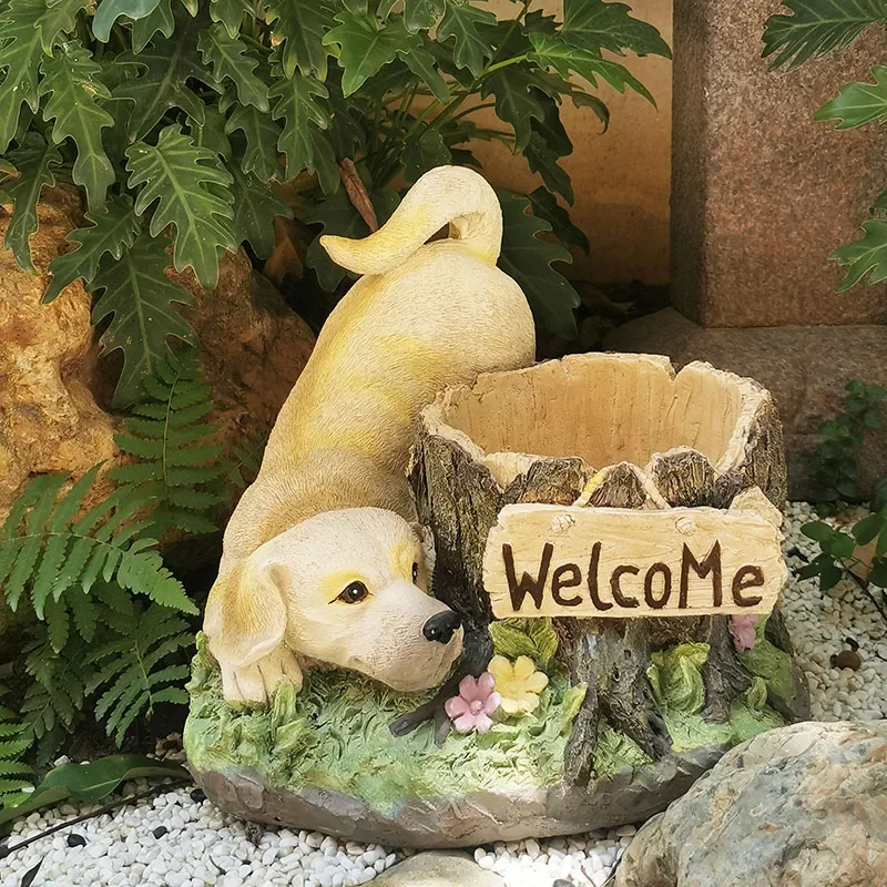 

Outdoor resin animal shape flower pot large large diameter garden decoration garden ornament