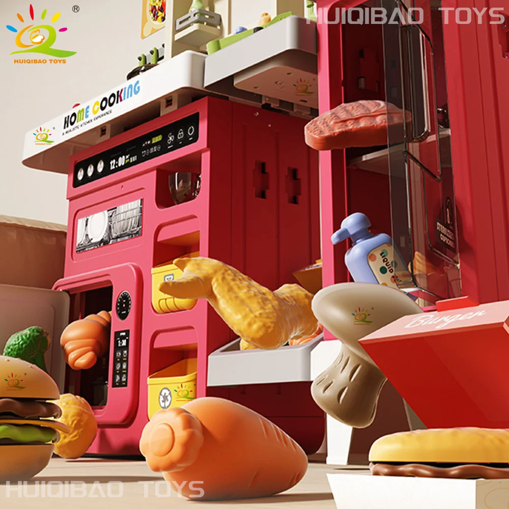 3in1ベビーキッチンおもちゃ食器洗いシンクグリル電気食器洗い機ごっこ遊び家事教育玩具子供向け