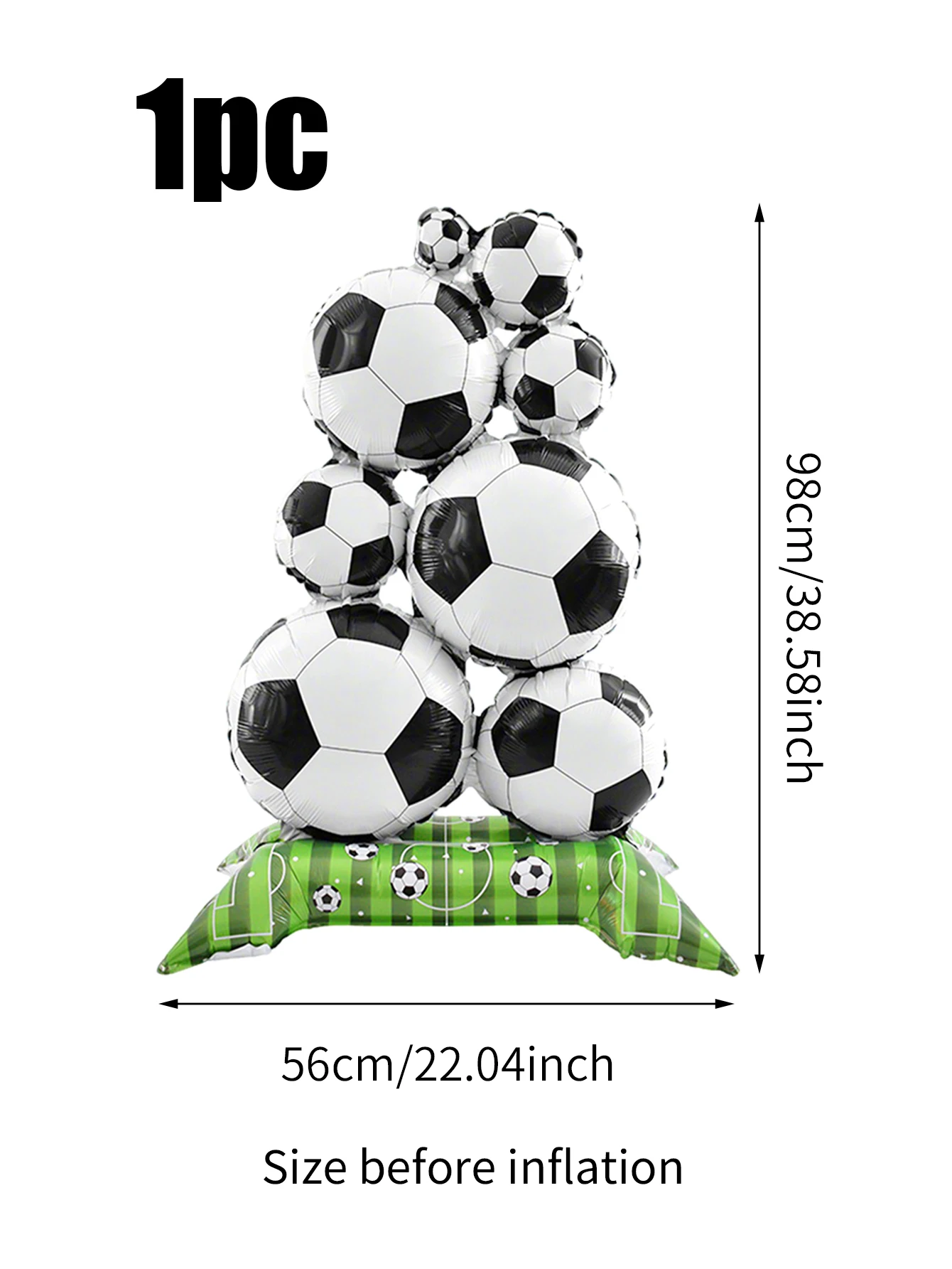 1-delige voetbalballonset, voetbalspel, verjaardagsfeestje decoratie, voetbal themafeest, sport themafeest, feestfeest