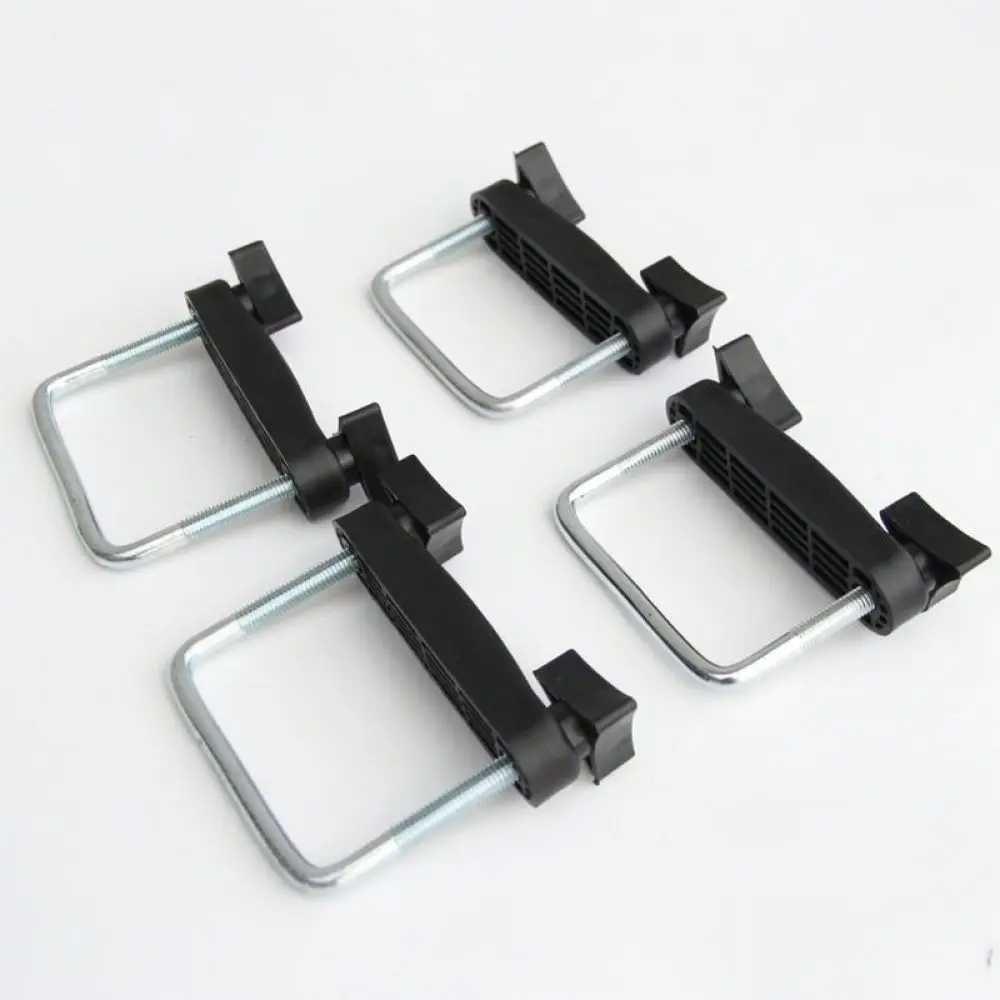 Metal Roof Rack Clamps For Auto SUV Luggage Rail Cross Bar Mounting Hardware Universal Fixation Kit Heavy Duty Carrier Mount