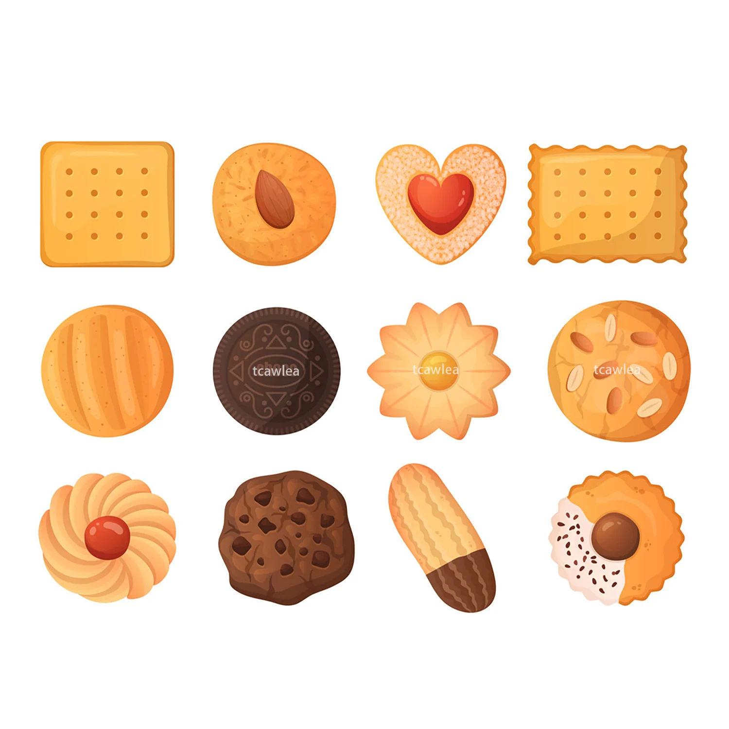 12 Love Dessert Cookies Cutting Dies Delicious Biscuit Metal Mold Food Stencil For Scrapbooking Embossing