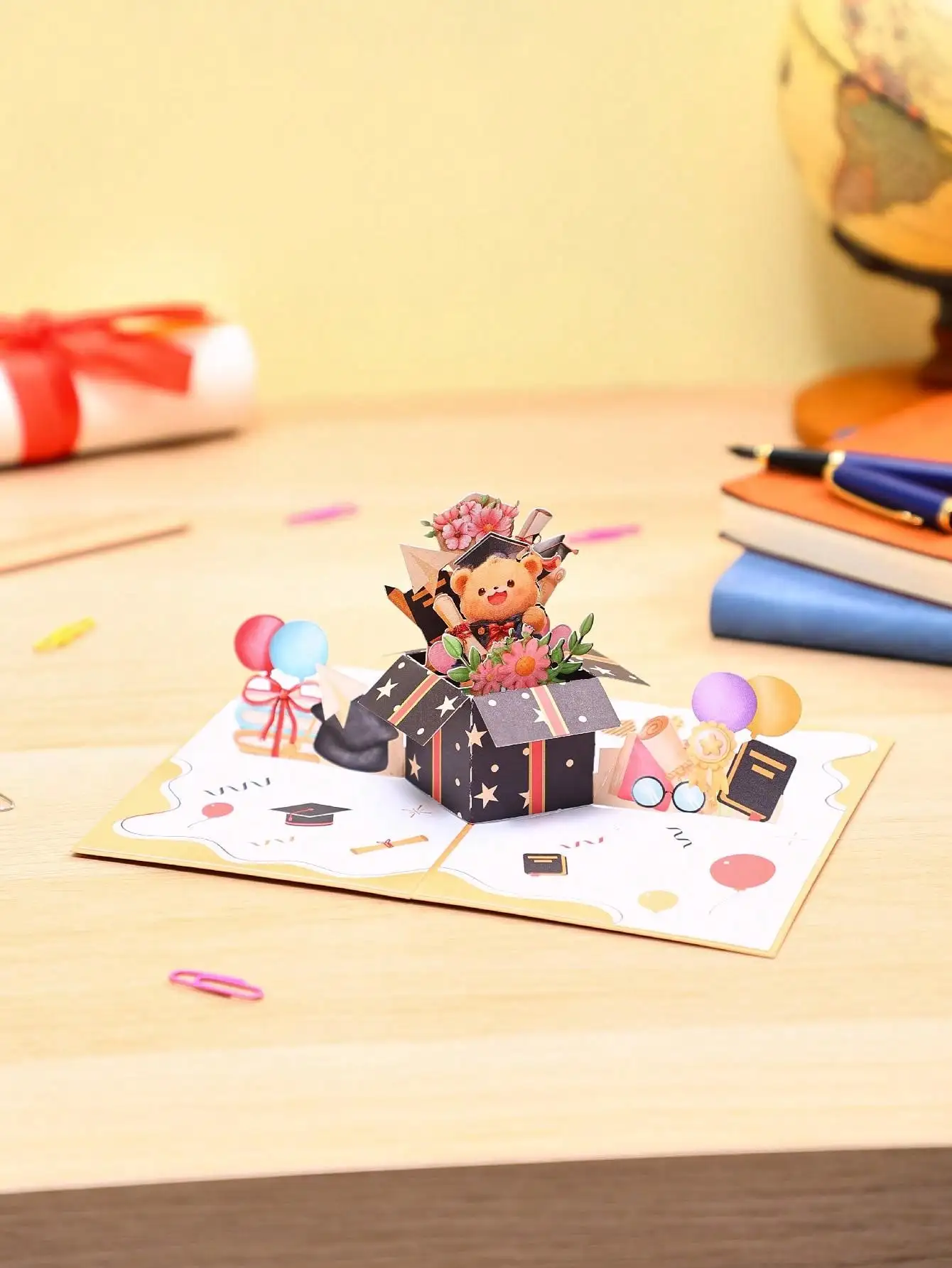 تصميم منبثق لبطاقات المعايدة بنمط الدب #5