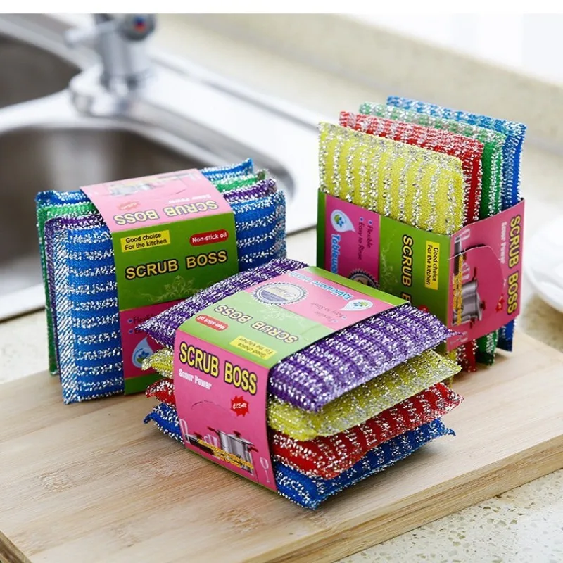 

Double Side Dishwashing Sponge Non Scratch Scouring Sponge Pan Pot Wash Sponges Home Kitchen Thickened Dish Cleaning Sponge Rags