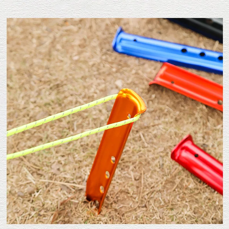 Imagem -06 - U-shaped Alumínio Tent Nail Snow Peg Sand Peg para Camping ao ar Livre Caminhadas Praia Acessórios de Terra Tent Stakes 31cm 10 Pcs