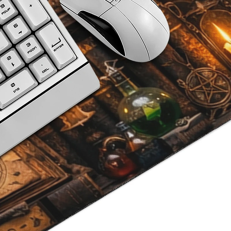 Vintage Magic Book Mouse Pad Gamer printon demand Computer Mousepad XXL Mouse Mat MousePads Natural Rubber Table Mat Mouse Mats
