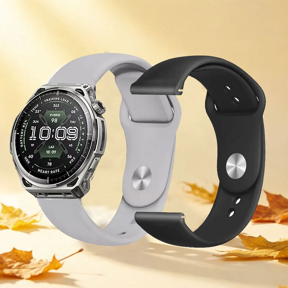 20mm 22mm Sport Silicone Band For Amazfit Balance 3 2/Cheetah 2 Ultra/2 Pro Watch Strap Bip Max/Active 3 2 Replacement Wristband