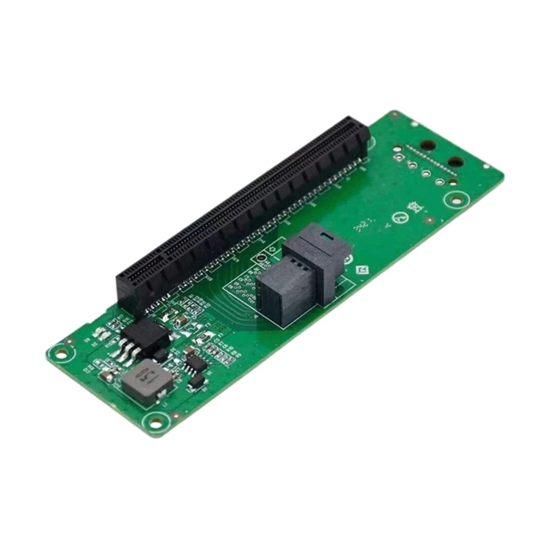 

Y1UB SFF-8643 to PCIe X16 Expansion Card 15Pin SFF-8643 PCIE Adapters for Bifurcation Motherboards Power Connectors