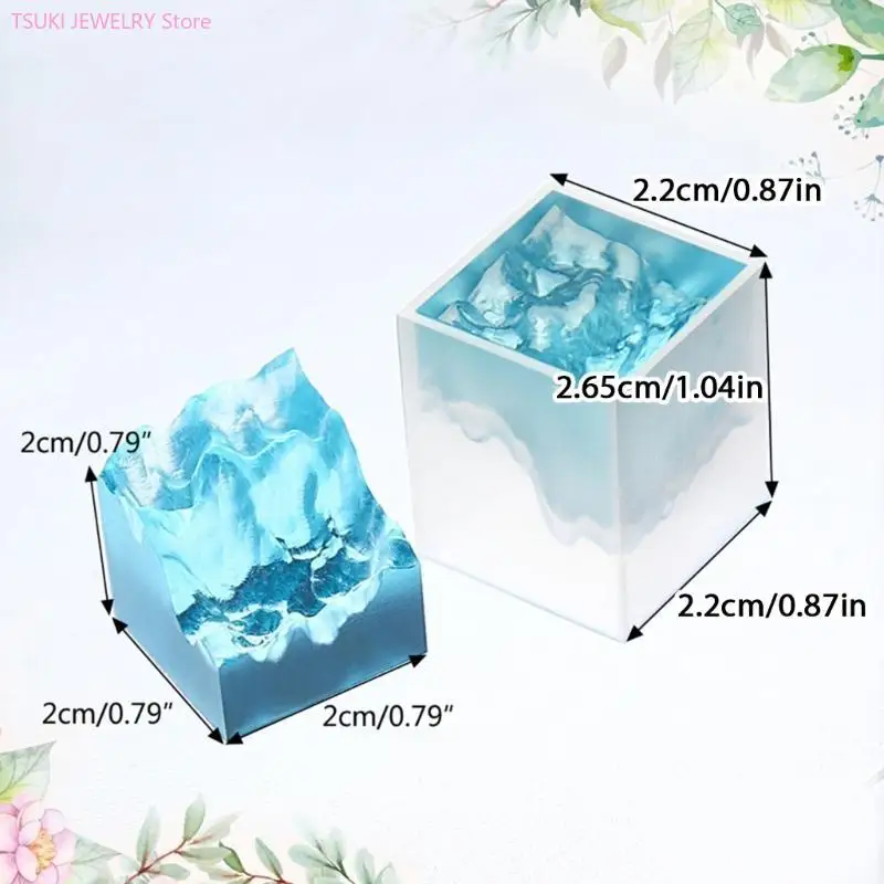 62Ke per stampo epossidico stampo cote picco per decorazioni gioielli per micro paesaggi artigianali fai -da -te