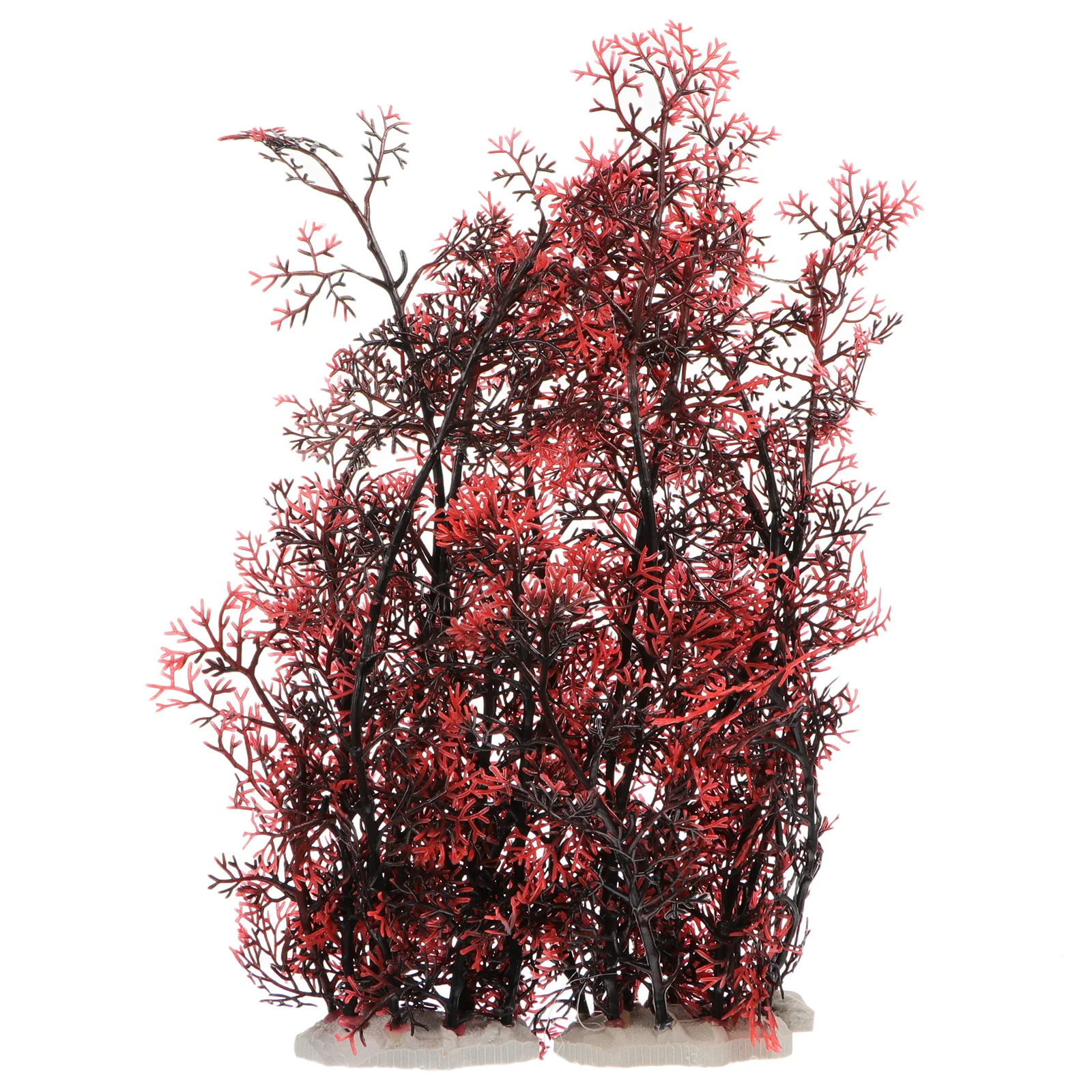 

2Pcs Lifelike Artificial Water Plants Coral Tree Aquarium Plants Decor Non Fading PVC Ceramic Fish Tank Plant Decoration