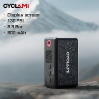 130 PSI CYCLAMI AM6 bomba infladora eléctrica de bolsillo portátil pantalla de presión de neumáticos personalizada Inflador de neumáticos de 9 Bar MTB bicicleta de carretera FV AV