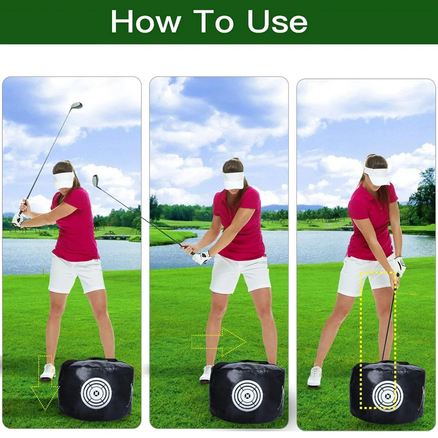 Sacs porteurs de golf durables et imperméables, entraîneur de swing, cadeaux de golf pour hommes