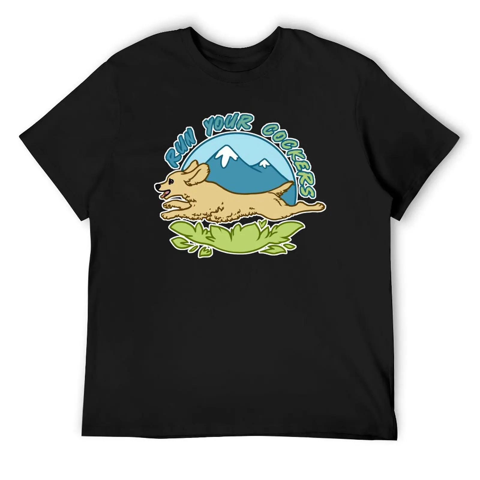 

Run Your Cockers - Cream T-Shirt hippie clothes Funny t-shirts anime tshirt oversized t shirt men
