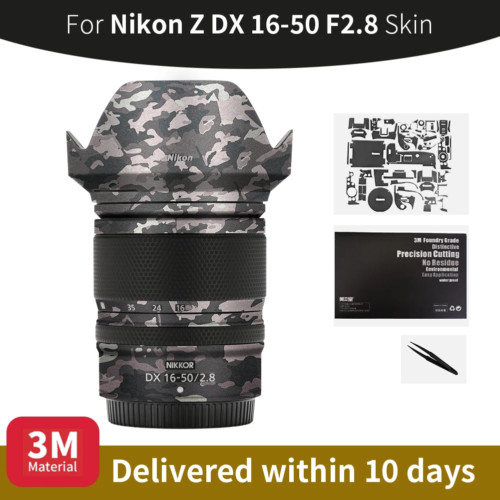 For Nikon z 16-50mm Skin Nikon Z DX 16-50mm F2.8 Camera Lens Sticker,Scratch-resistant protective film, full coverage protection