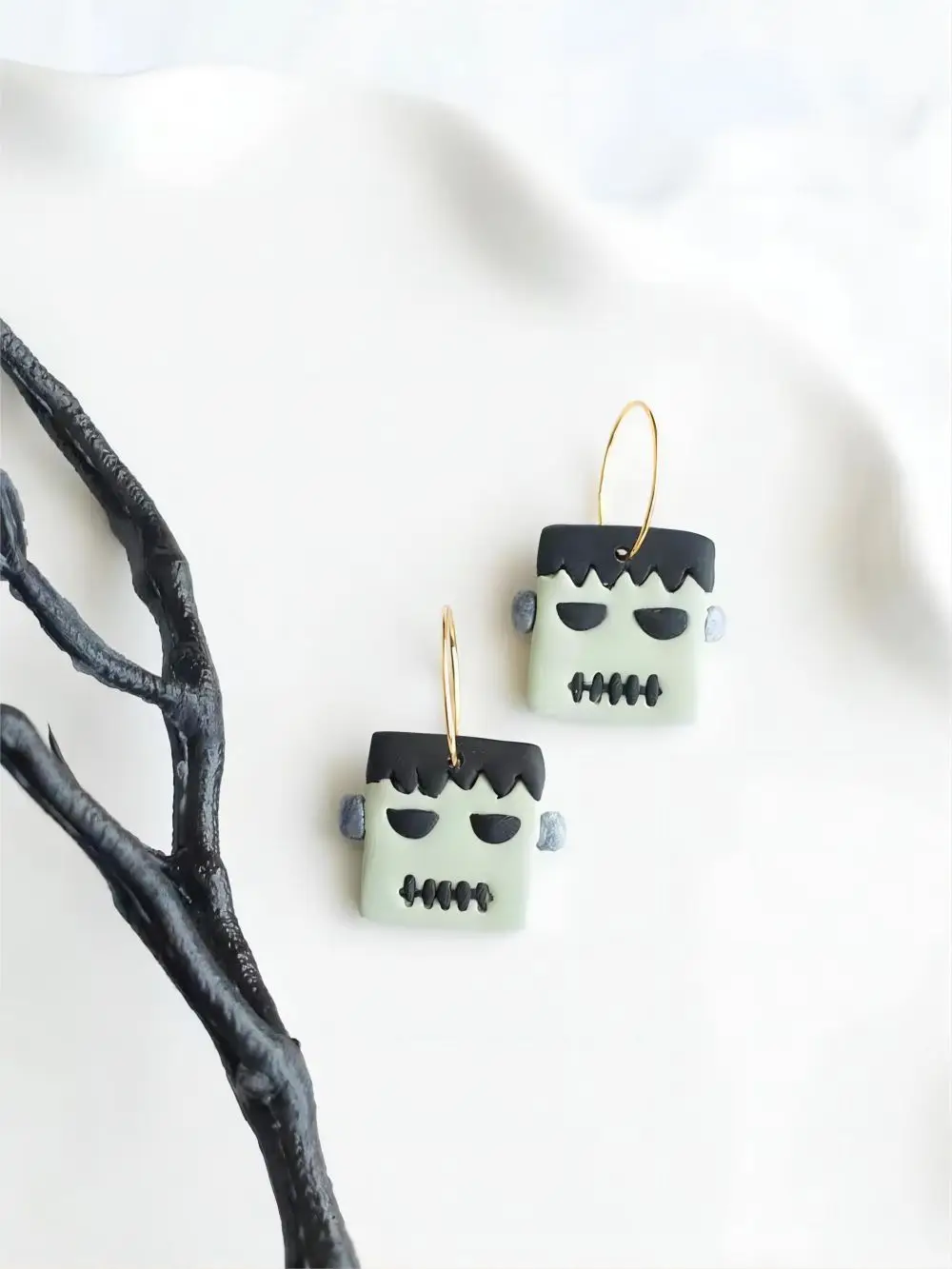 New Autumn/Halloween Earrings Polymer Clay Shaping Robot/Skeleton Head Soft Clay Knife DIY Earrings Jewelry Pendant Clay Tool