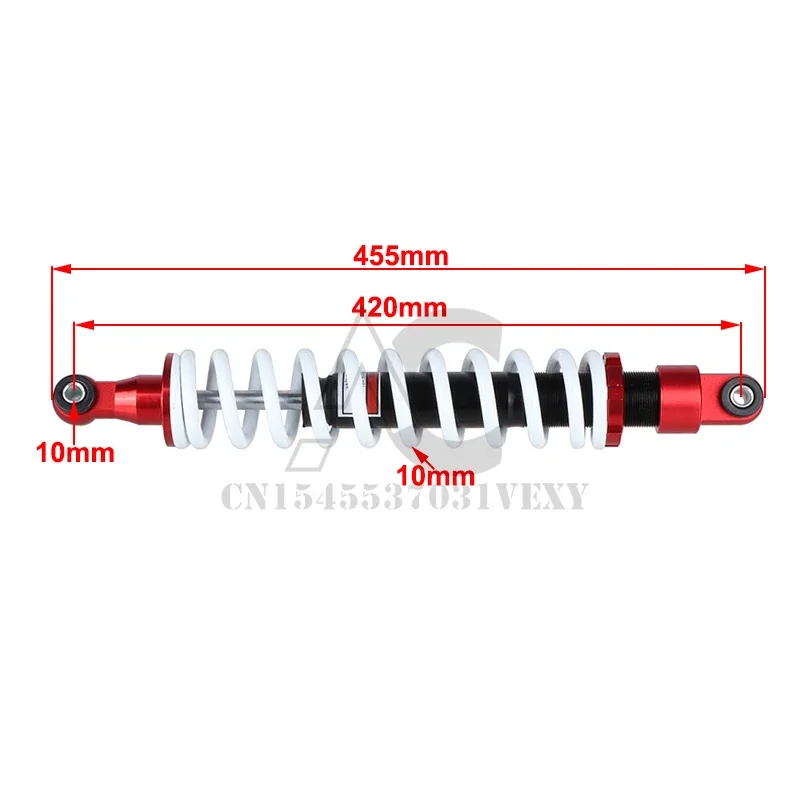 420mm Rear Shock Suspension Shock Absorber for Motorcycle Dirt Pit Bike ATV QUAD Accessories