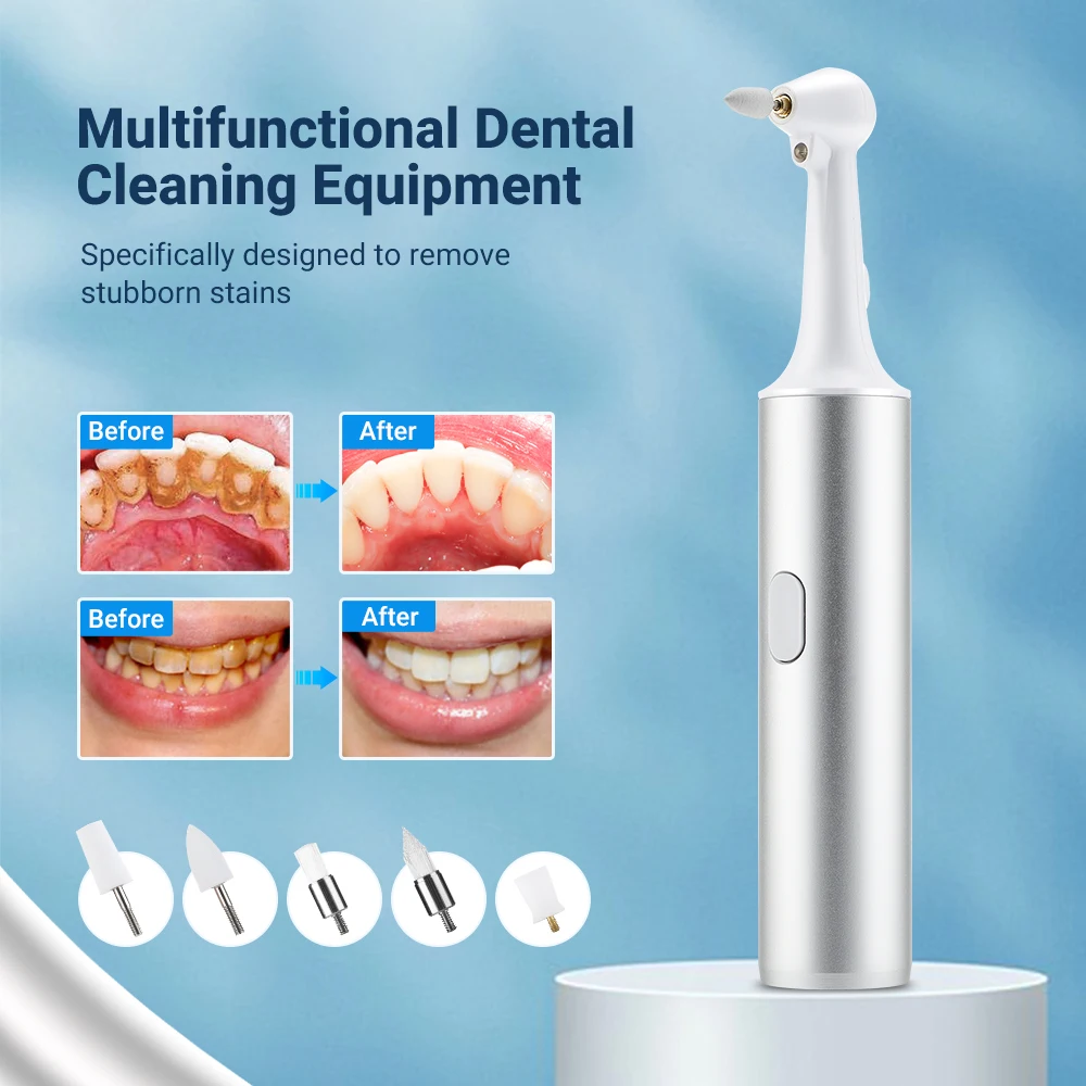 Pulidor Dental 5 en 1, limpiador Dental ultrasónico, irrigador Oral, removedor de placa de manchas de cálculo, Kits de blanqueamiento de dientes de