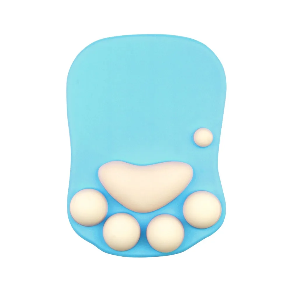 

Desk Mat Wrist Pad 3D Cat Paw Mouse Pad Hand Guard Cartoon Gaming Mouse Pads Thickened Literary Mouse Wrist Pad Girl Gifts
