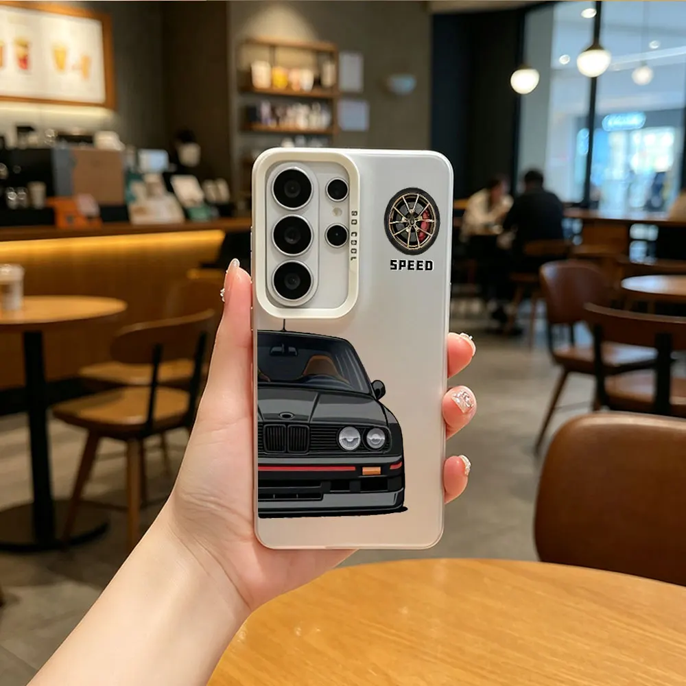 Cool Sports Car Themed Phone Case For Samsung Galaxy S26 S25 S24 S23 S22 S21 S20 Ultra Plus Edge FE 2022 5G IMD Shockproof Cover
