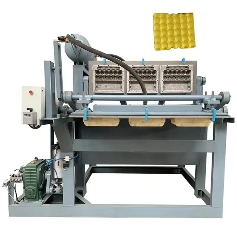 Semi Automatic Egg Tray Machine Automatic Paper Pulping Egg Tray Moulding Machine Sucking Down Egg Tray Making Machine for Ghana