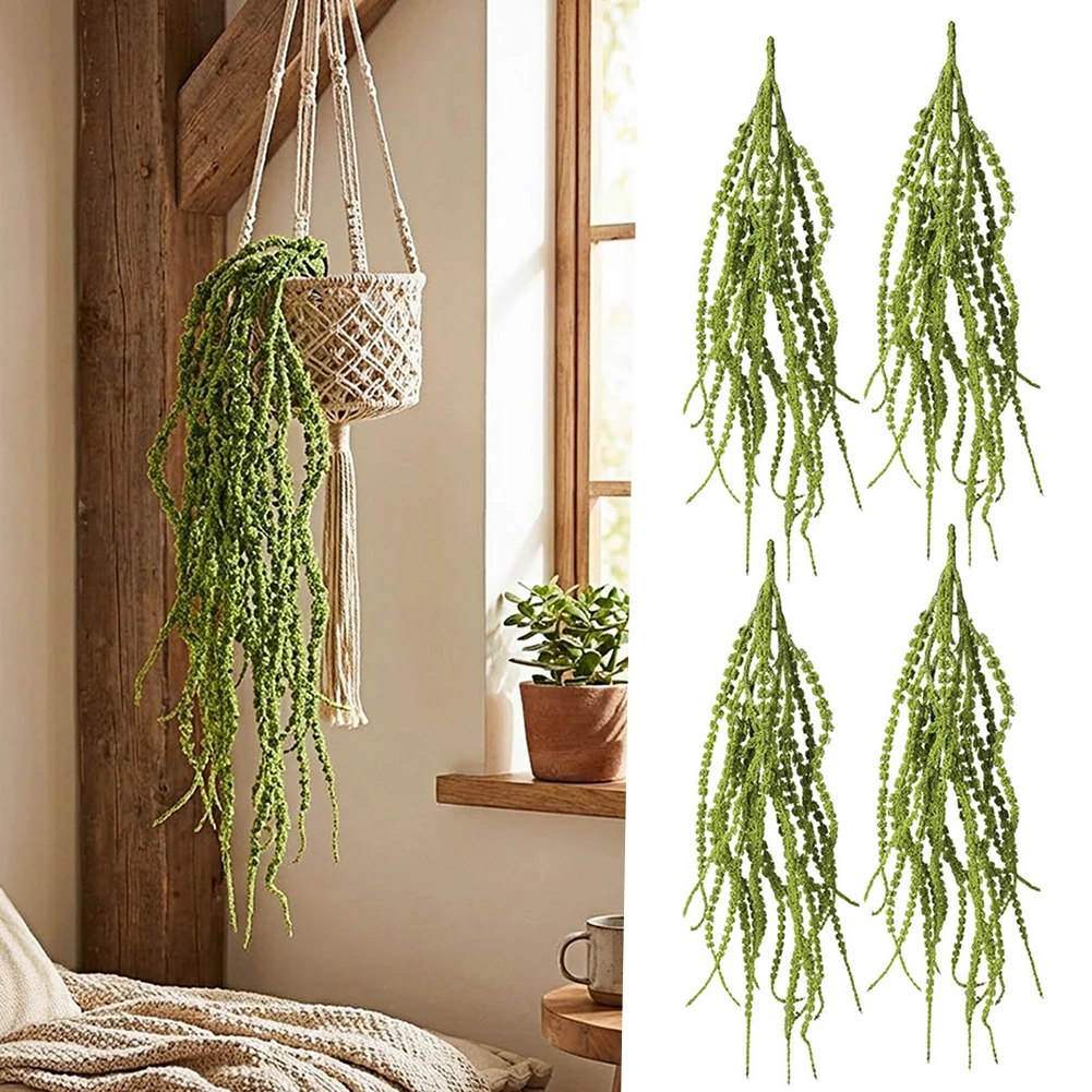 Faux String Of Pearls Plant Wall Decor Low Maintenance, No Watering Or Sunlight Needed. Event Floral Centerpiece Arrangement