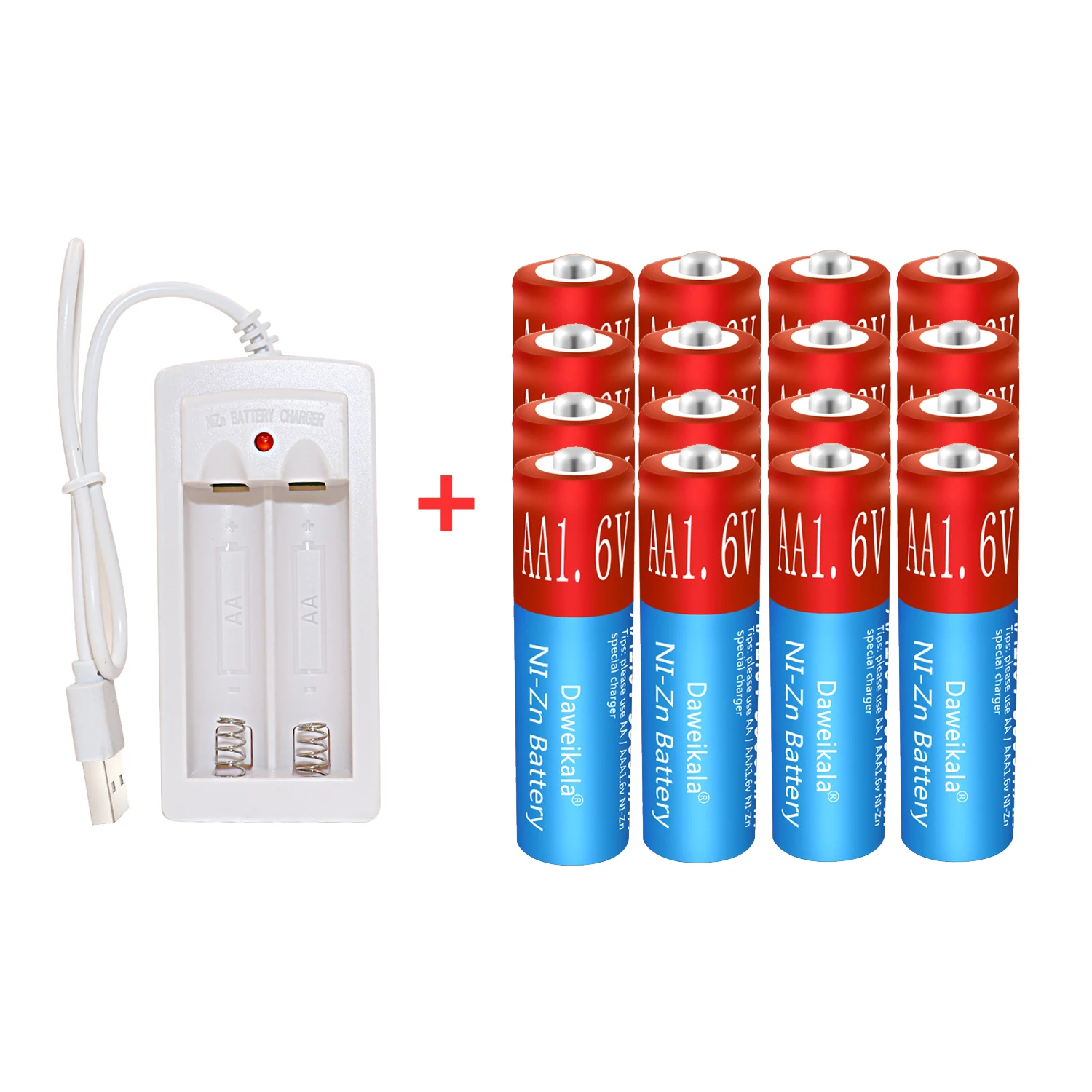 New Technology Can Charge 100% Aa1.6v Ni-Zn Battery, 3800 MAH Can Replace The Rechargeable Battery AA 1.5V Aa1.2v Battery