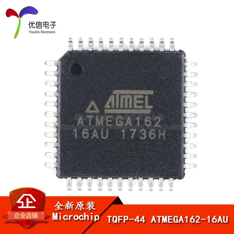 

5pcs original authentic patch ATMEGA162-16AU chip 8-bit microcontroller 16K flash TQFP-44