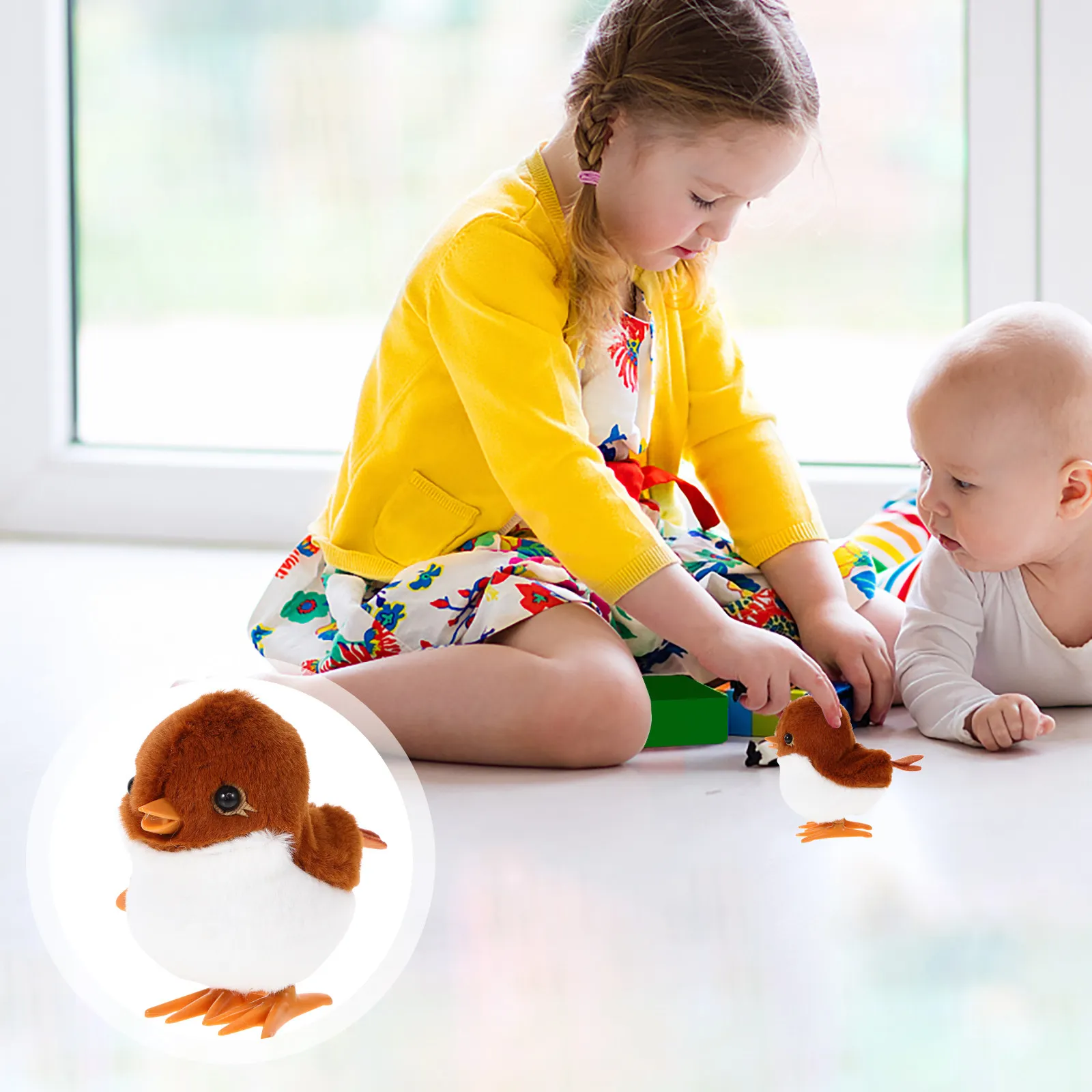 

Jumping Sparrow Wind Up Animal Clockwork Spring Plaything Cartoon Educational Windup Animal Favor Gift Wind Up Toys