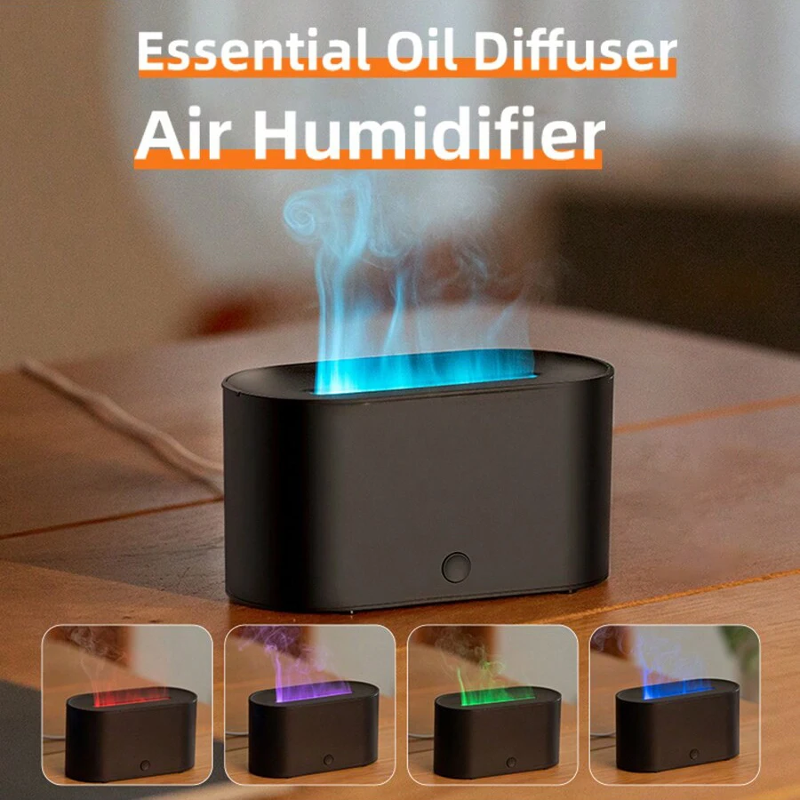 1PC USB Powered Mini Aroma Diffuser Essential Oil Diffuser with Colorful Lights Perfect Air Humidifier for Home Office