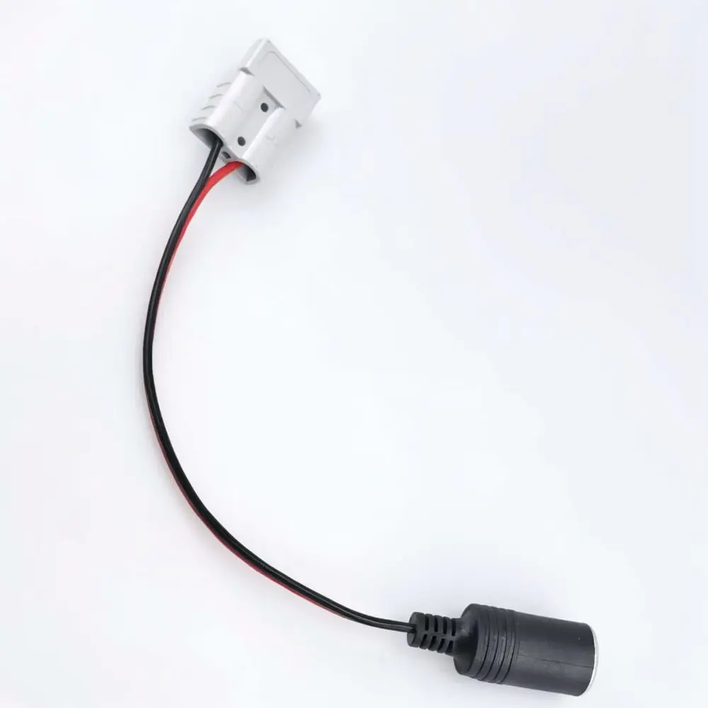 Automotive 50A For Anderson Style Connector To Lighter Socket Extension Cord For GVOV RV Power Charger Adapter