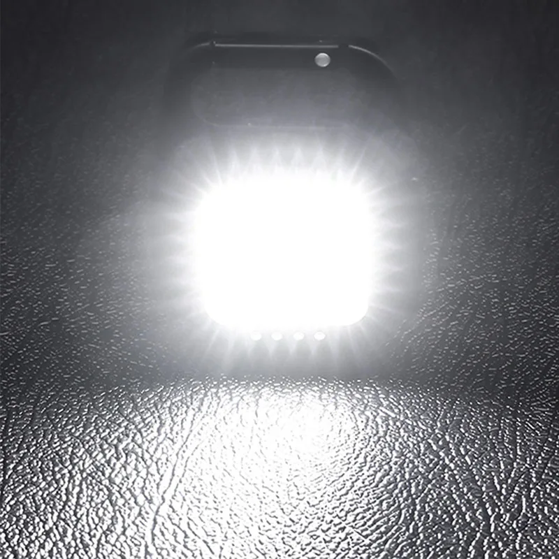 Luz Brillante Mini linterna para reparación de motocicletas portátil multifuncional Cob Luz de inundación recargable llavero Luz
