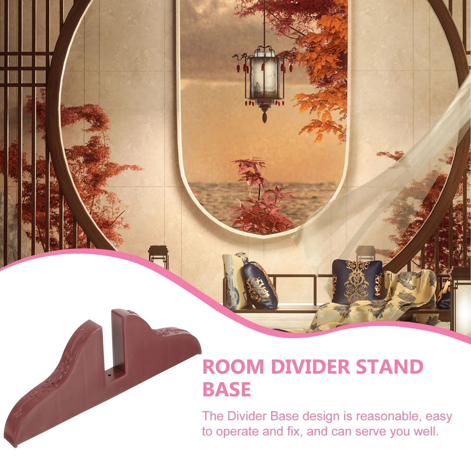 

Screen Base Dividers for Room Feet Stand Freestanding Household Partition Bracket Separation Wooden Office